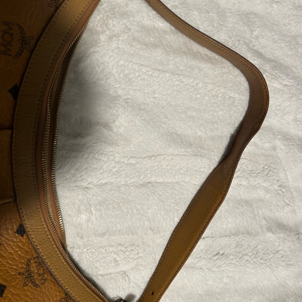MCM Cognac Visetos Monogram Hobo Bag - Picture 12 of 12